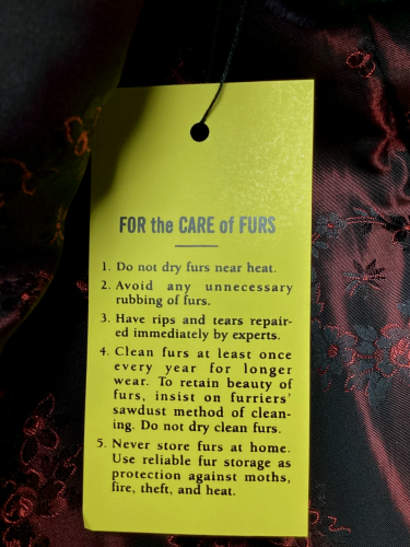 Vintage Mink Fur Coat