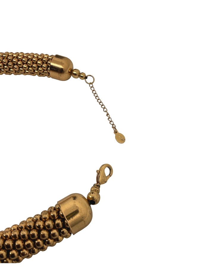 Gold choker necklace