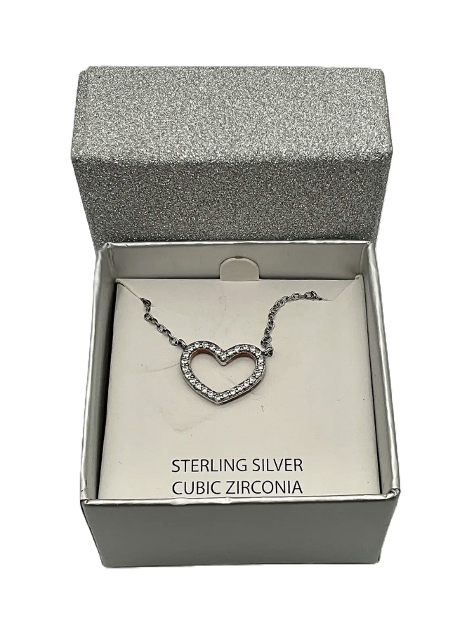 Sterling Silver Cubic Zirconia Necklace