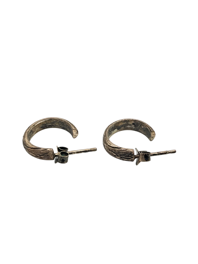 Silver hoop earrings