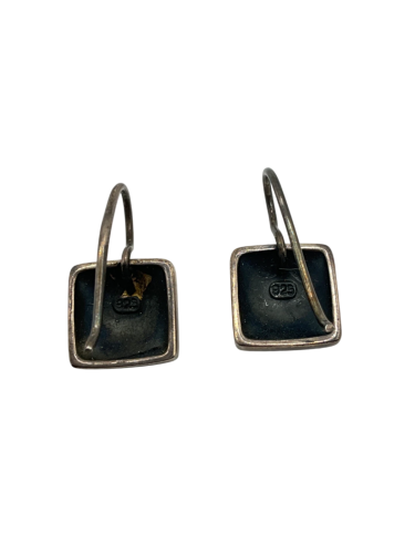 Square Domed Earrings