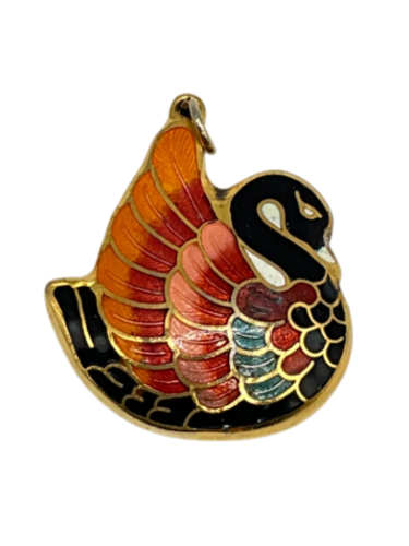 Multicolor Swan Pendant
