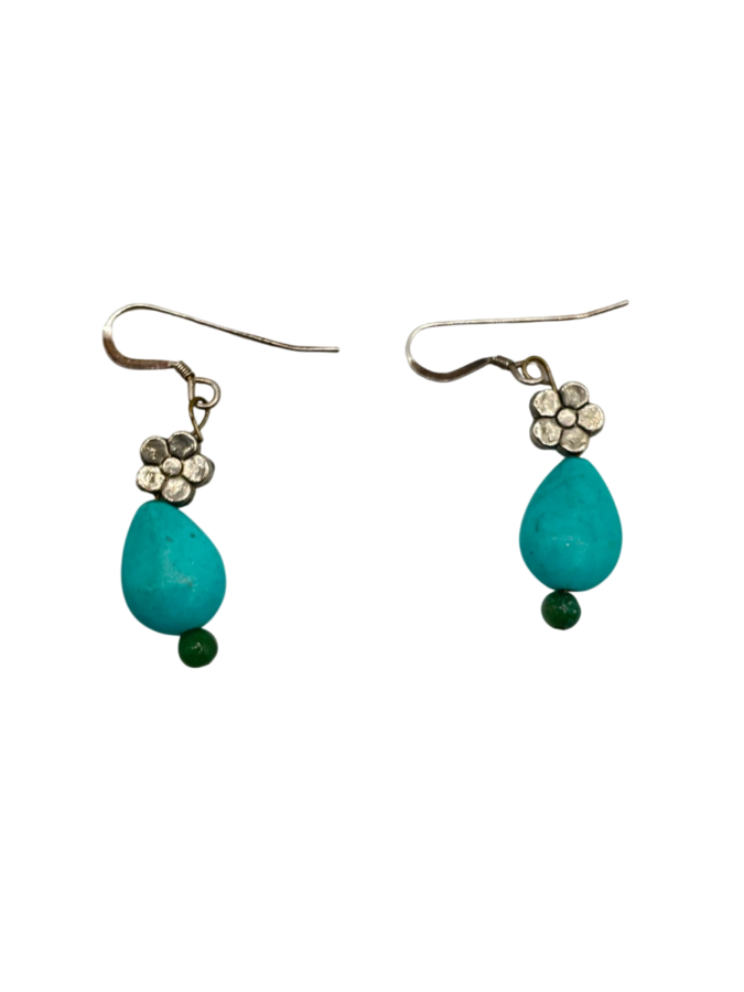 Turquoise silver earrings