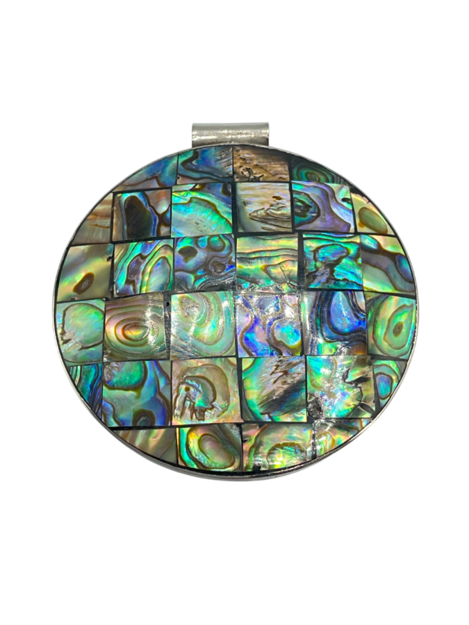 Silver multicolored pendant