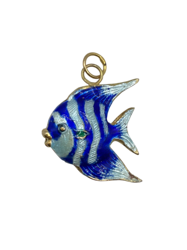 Hanging enamel fish