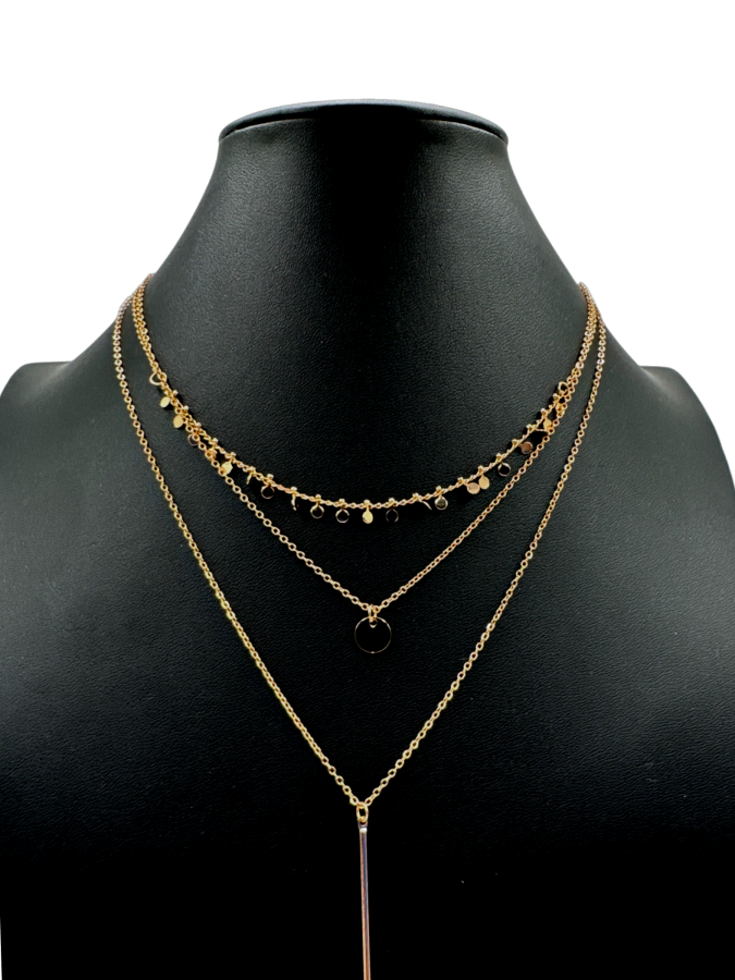 Lulus Gold Layered Necklace