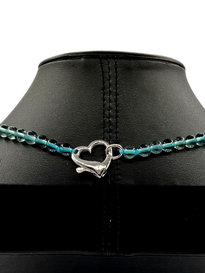 Green beads necklace