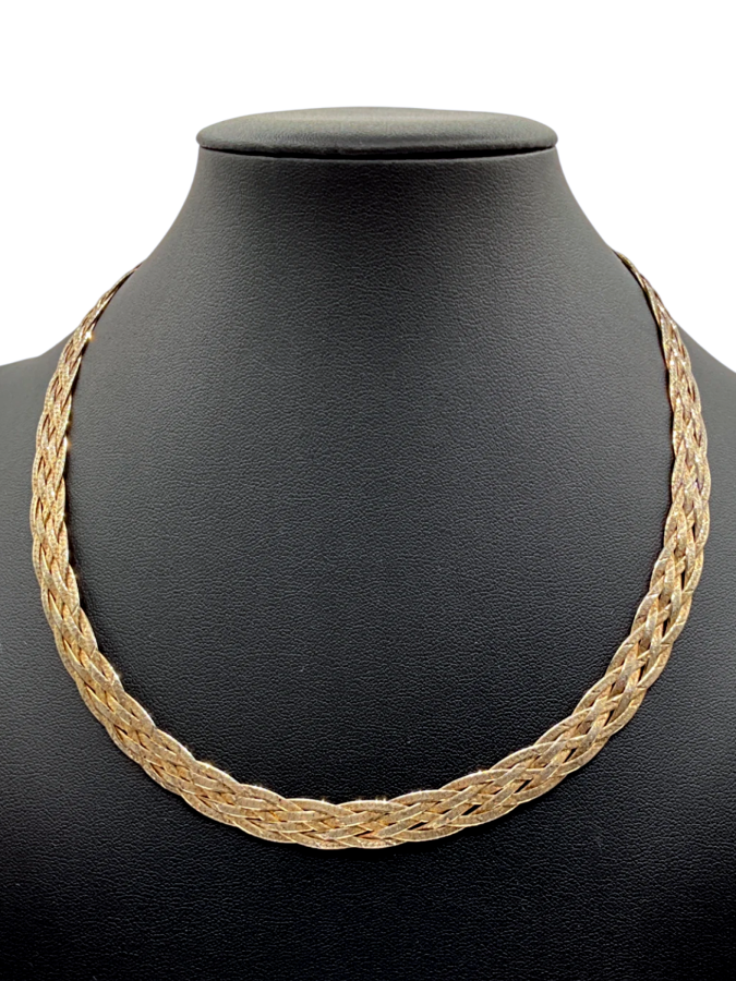 Gold wide collar