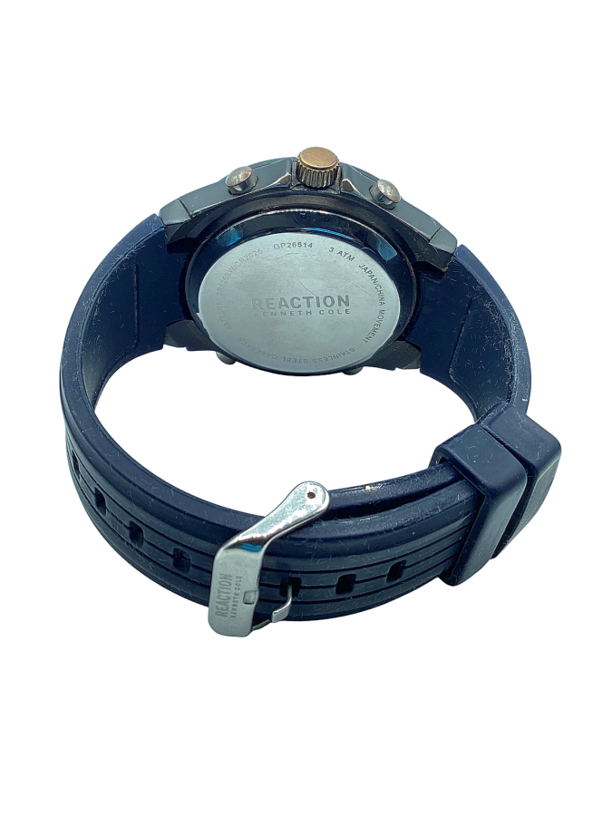 Kenneth Cole REACTION Men's Ana-Digit Silicone Strap Watch