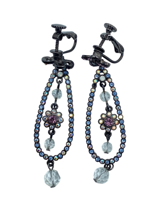 Vintage Style Teardrop Clip-on Earrings