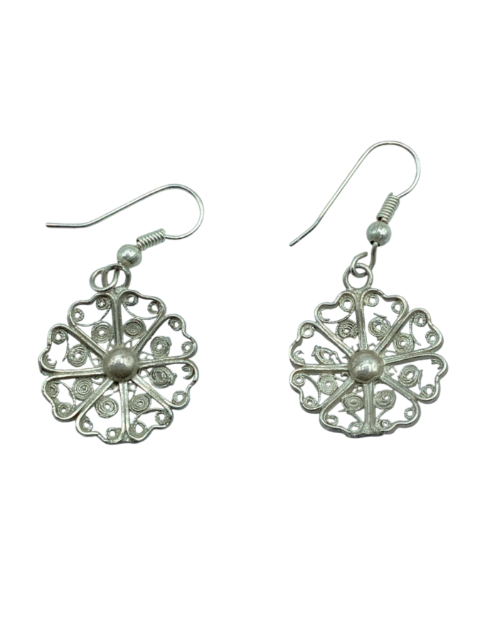 Delicate Floral Dangle Earrings