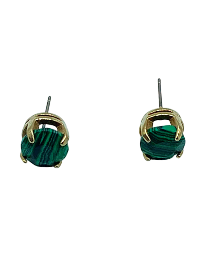 Green Stone Earrings