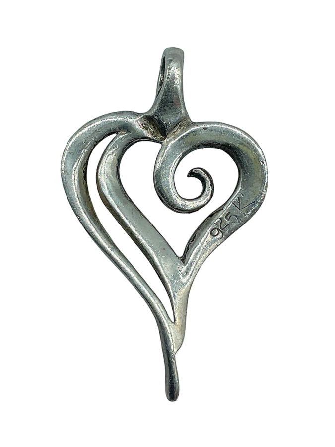 Sterling Silver Heart Pendant Necklace
