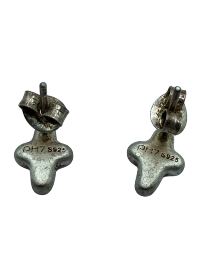 Sterling Silver Cross Stud Earrings