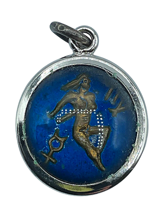 Vintage Virgo Zodiac Charm Pendant