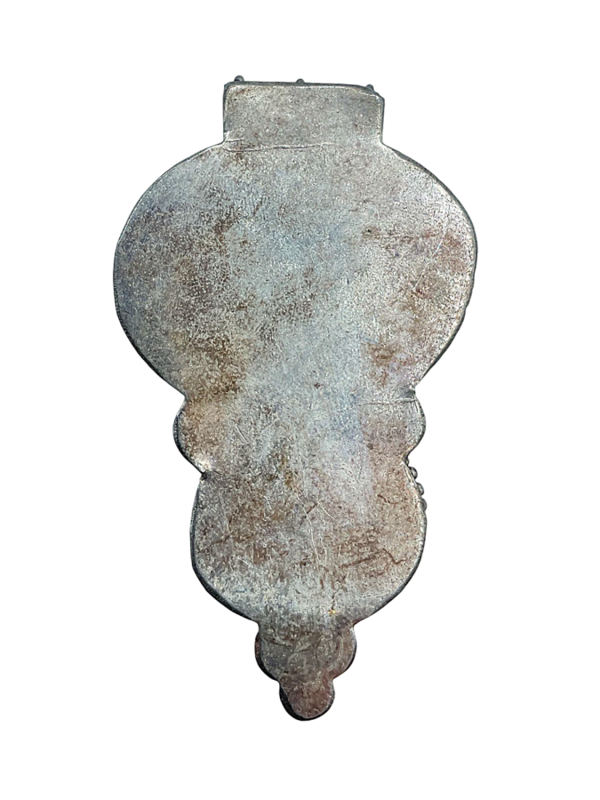 Vintage Sterling Silver Pendant with Moss Agate and Opal Cabochons