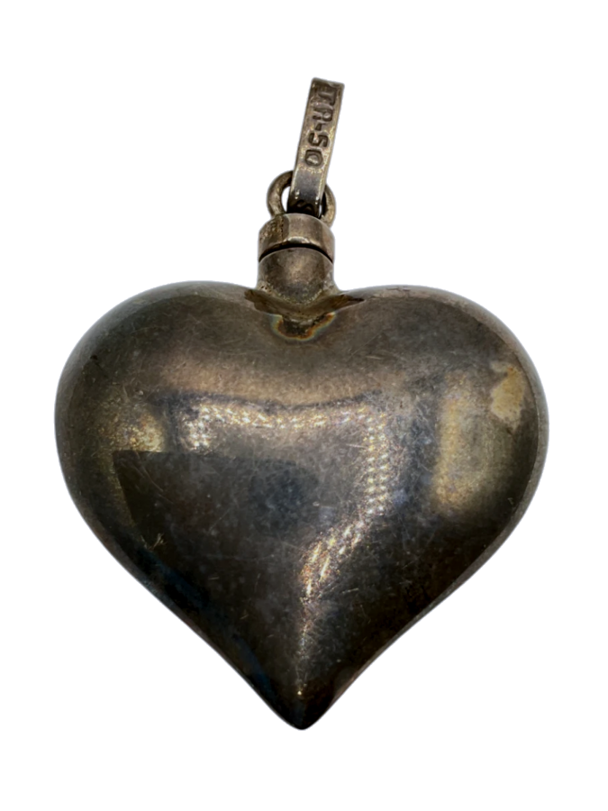 Sterling Silver Puffy Heart Pendant