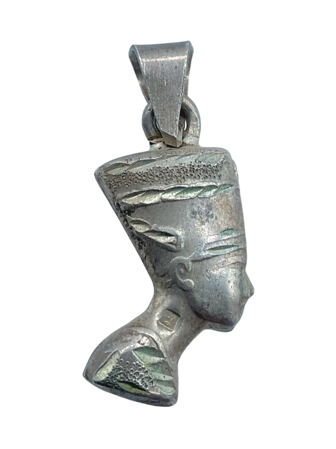 Sterling Silver Nefertiti Pendant