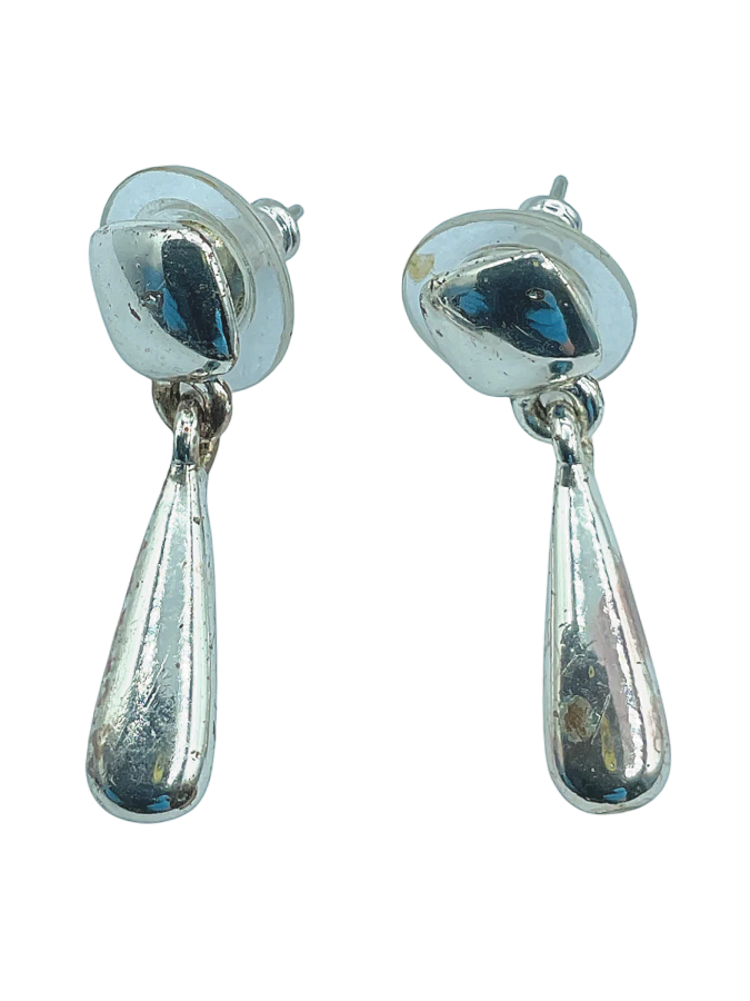 Plated Cone Dangle Earrings