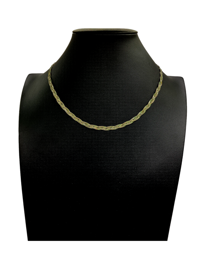 Flat rope chain necklace