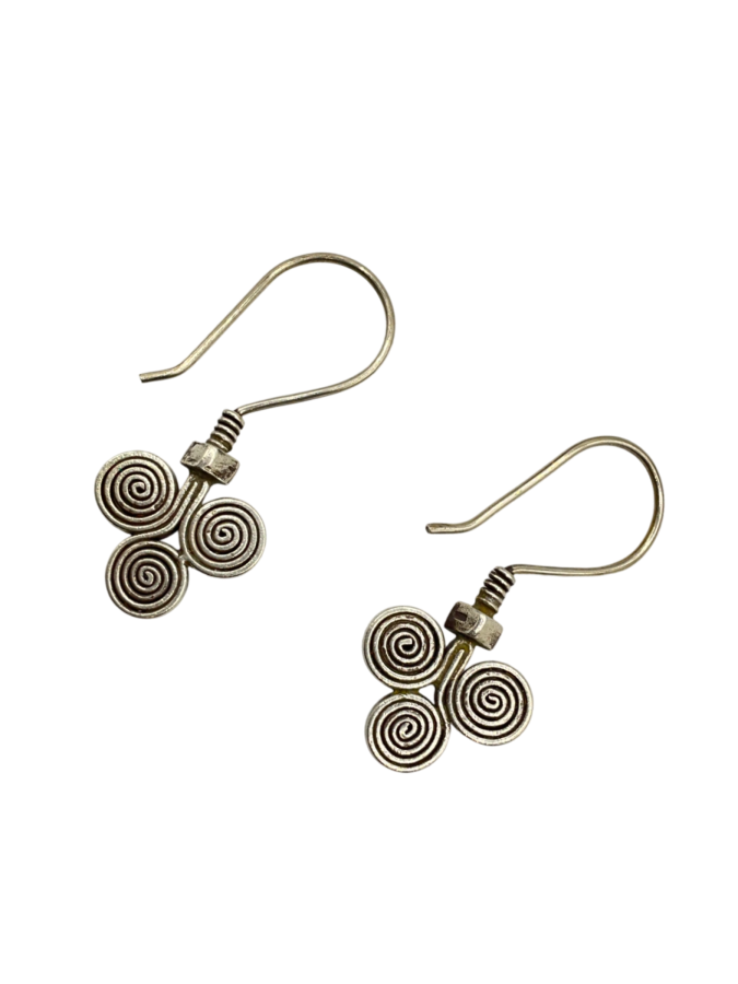 Handmade coil earrings