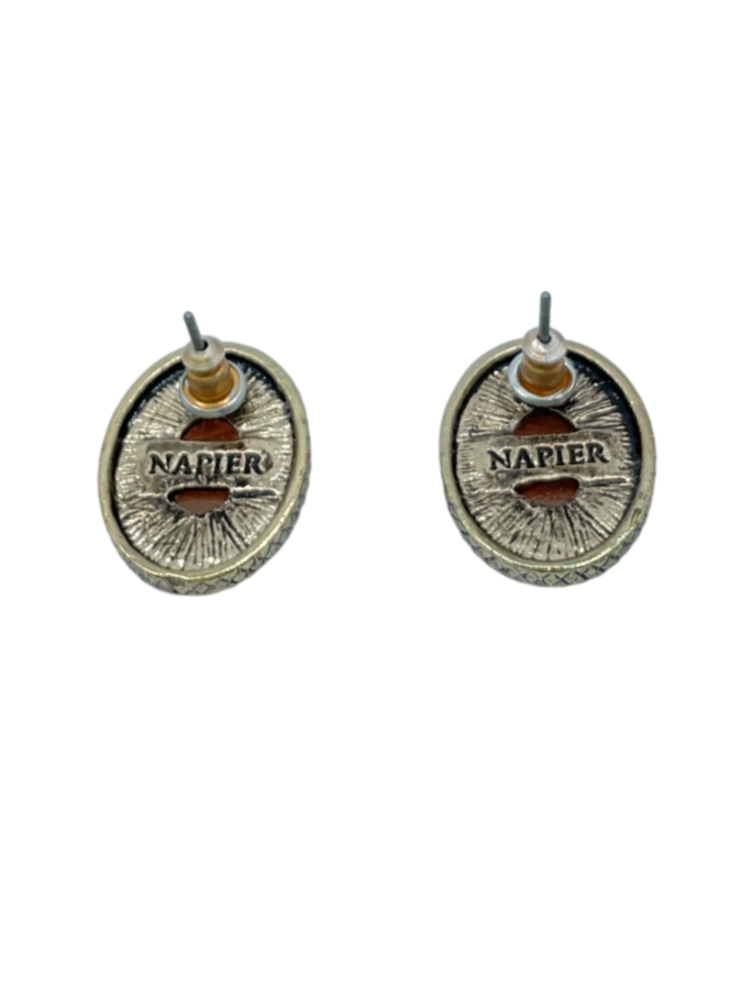 Napier Vintage Oval Stud Earrings