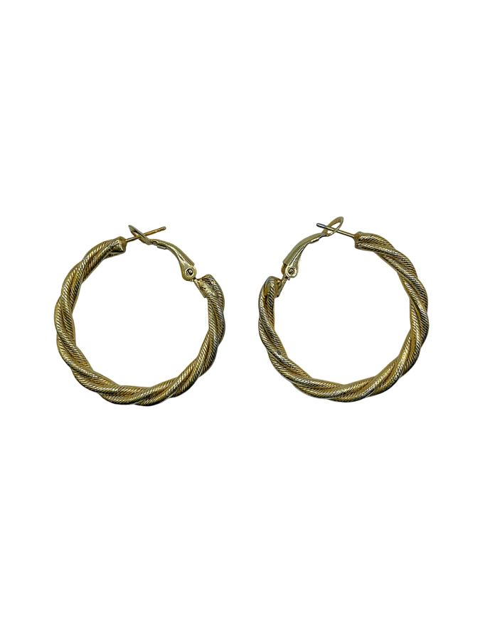 Creole Pattern Hoop Earrings