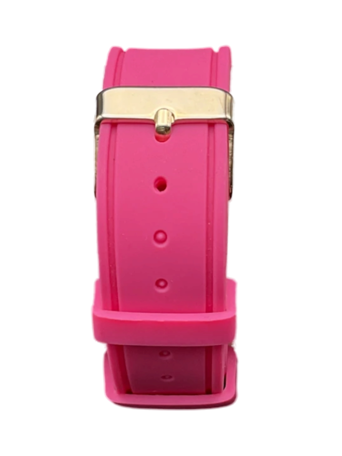 Pink Dial Round Watch