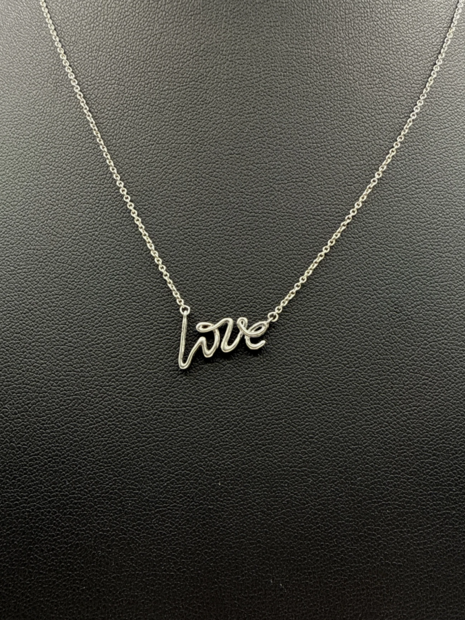 Silver Graffiti Pendant
