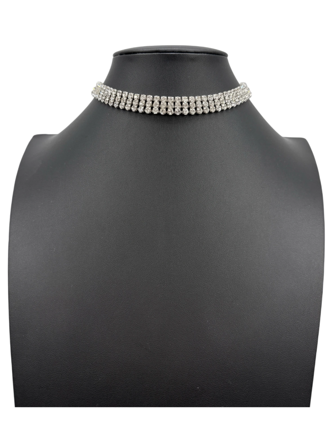 Sparkling Rhinestone Choker Necklace