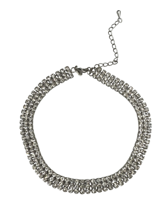 Sparkling Rhinestone Choker Necklace