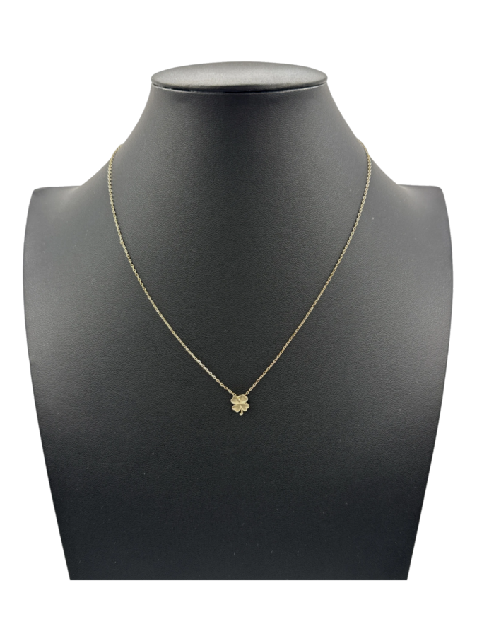 Gold Four-Leaf Clover Necklace