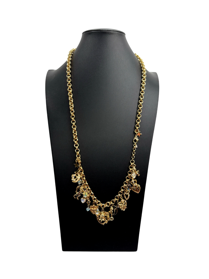Golden Fantasy Charm Necklace