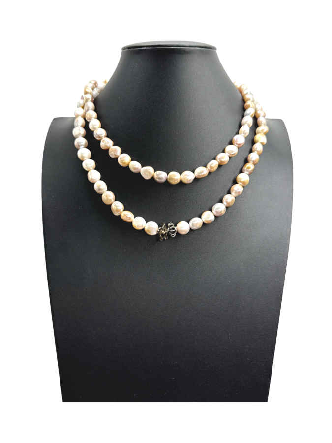 Baroque pearl bead necklace
