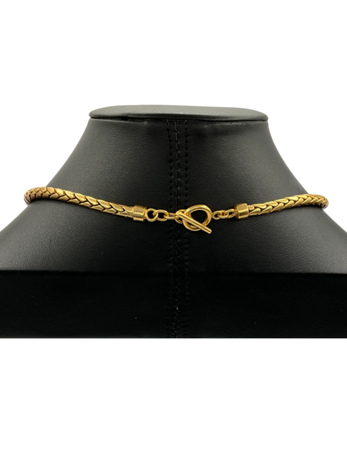 Choker gold necklace