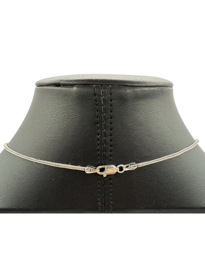 Sterling Silver Necklace with Black Onyx Oval Stones