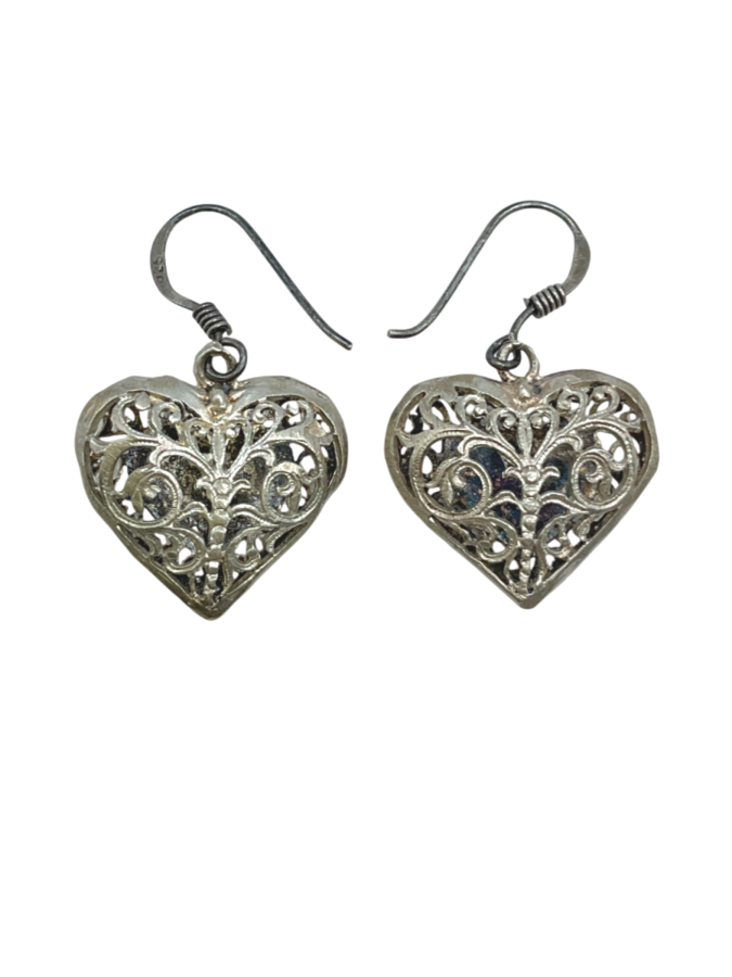Sterling Silver Heart Earrings
