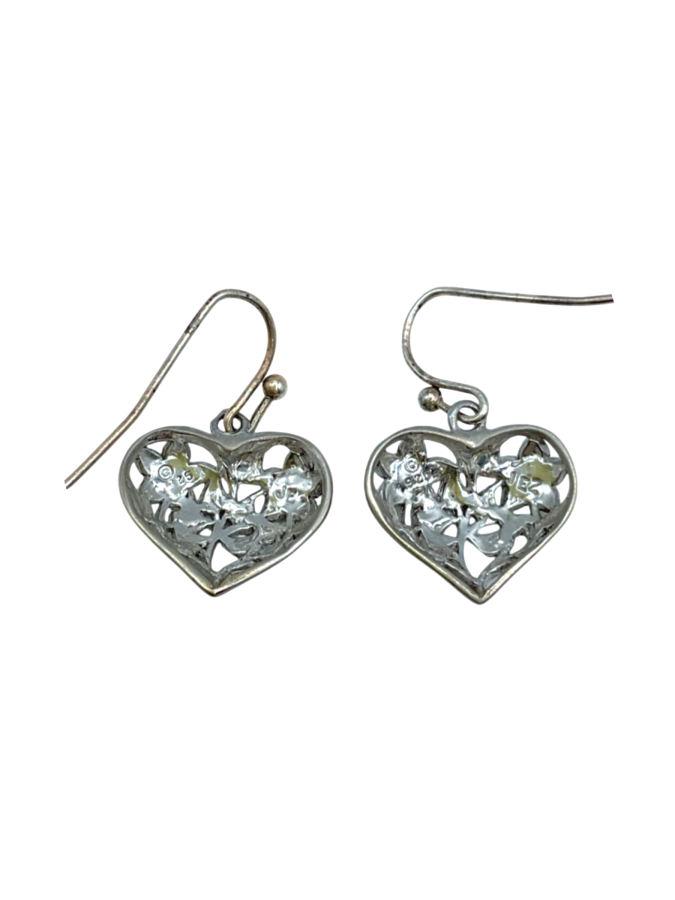 Sterling Silver Heart Earrings