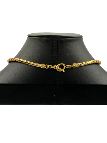 Choker gold necklace