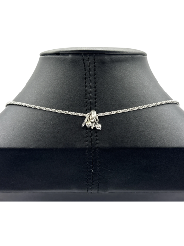 Silver Tone Geometric Pendant Necklace