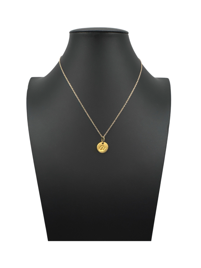 Cursive "A" Necklace