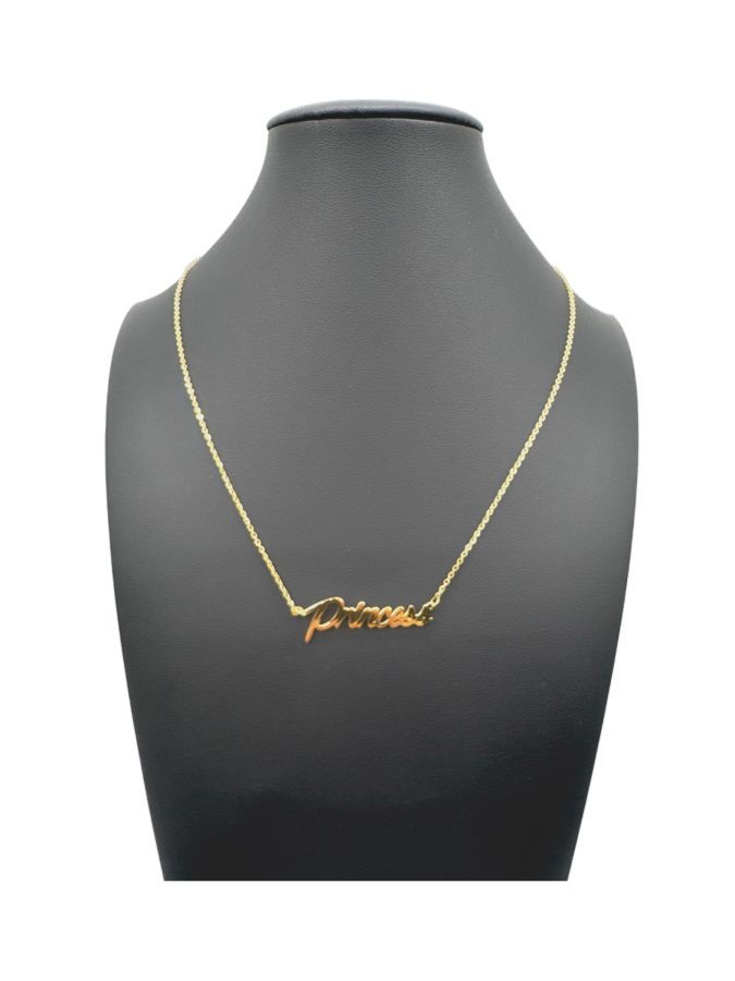 Customized gold necklace