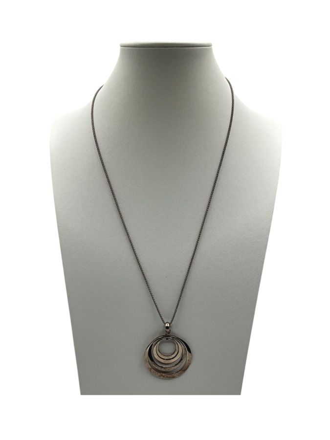 Layered oval necklace