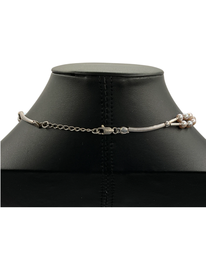 Silver plated collar