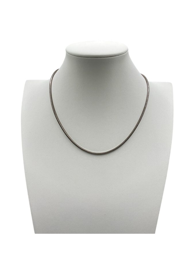 Silver-tone chain necklace