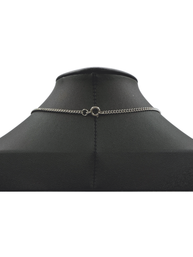 Silver Hand Holding Baby Pendant Necklace