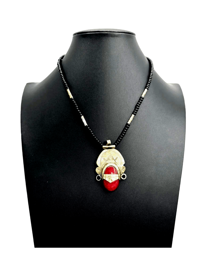 Carnelian bead necklace