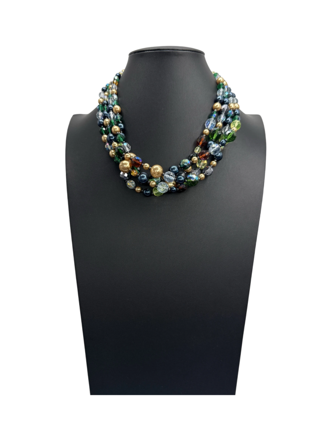 Multi-Strand Beaded Necklace