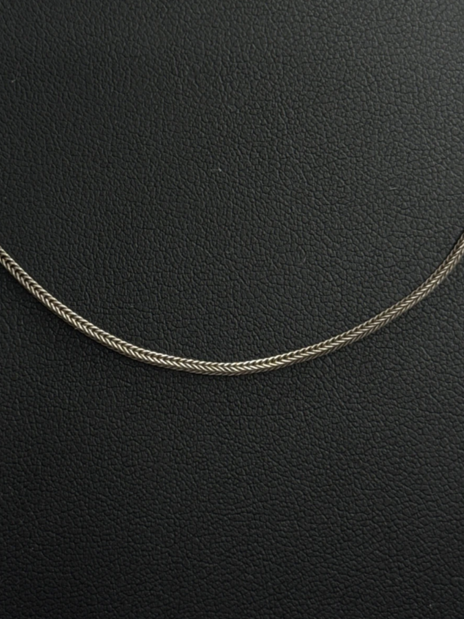 Dark Metal Snake Chain Necklace with Lobster Clasp