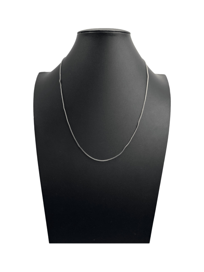 Dark Metal Snake Chain Necklace with Lobster Clasp